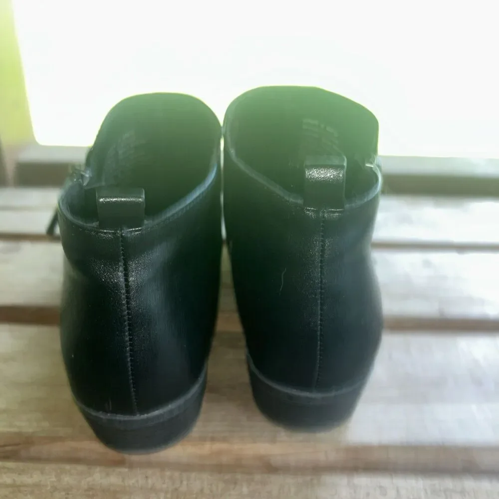 Sonoma Kohl's Ankle Boot Black Rounded Toe 1